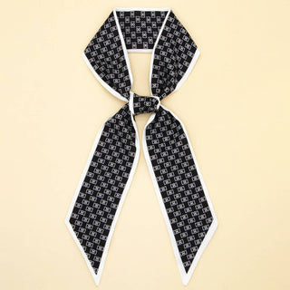 Letter & Floral Twilly Scarf