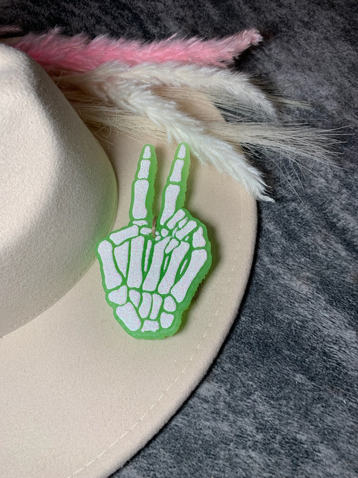 Candy Corn Peace Hand Freshie