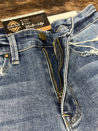 High Rise Stretch Slim Straight Jeans