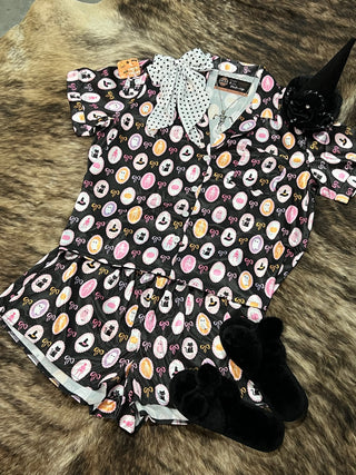 Fab-boo-lous Satin Pajama Short Set