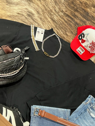 Solid Colored Mock Neck Pullovers