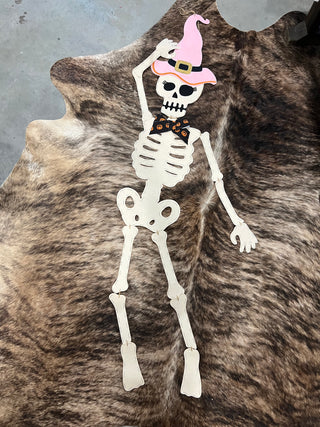 Girl Skeleton Door Hanger