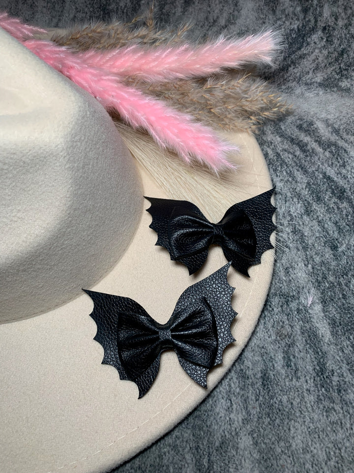 Kids Bat Hair Bow Set