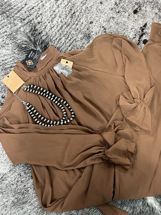 High-Low Halter Maxi Dress