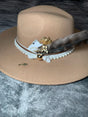 Tan and black rhinestone