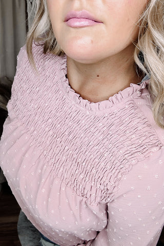 Pink Vanessa Dotted Blouse - Jayden Layne