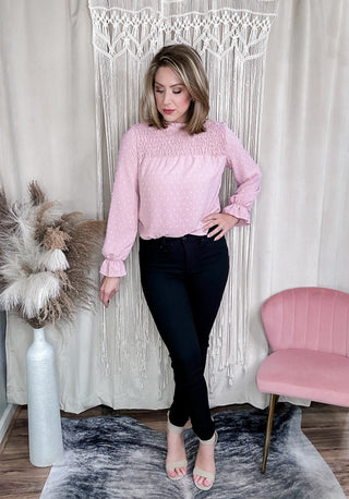 Pink Vanessa Dotted Blouse - Jayden Layne