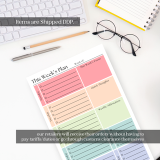 This Week's Plan To-Do List: 50-Page Tear-Off Notepad