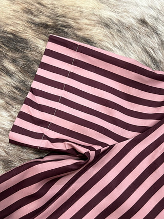 V-Neck Stripe Top Short Sleeve
