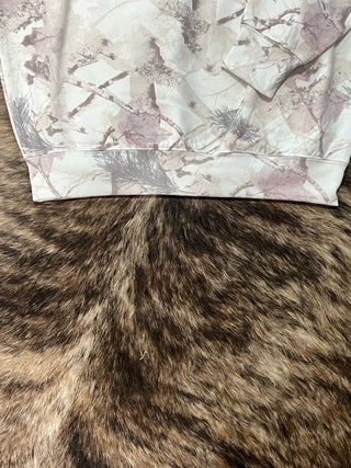 Pink Camo Oversized Mockneck Pullover
