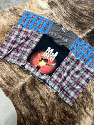 Plaid Banded Pullover