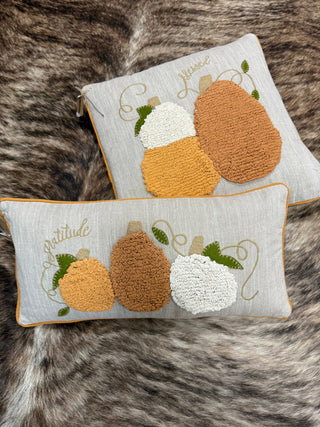 Small Tufted Pumpkin Pillow