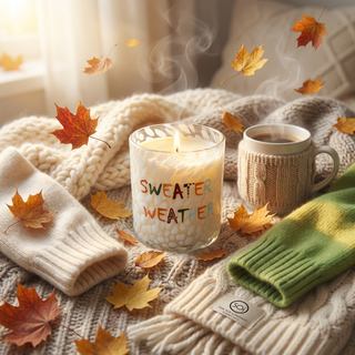Sweater Weather 12 oz icon candle, photo 2