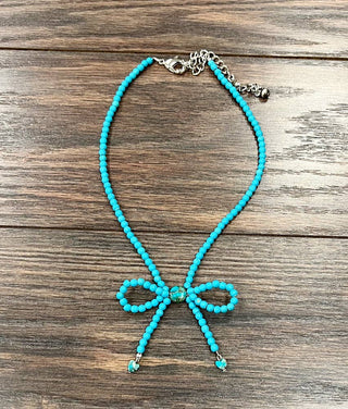 Turquoise Croquet Necklace