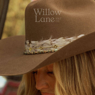 Gray and silver western feather hat band Boyd, photo 3
