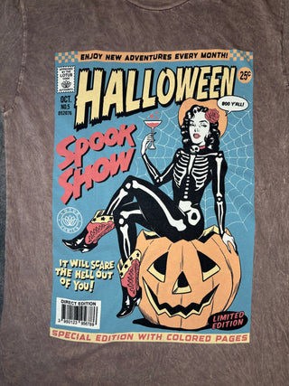 Halloween Comic Cover Graphic Tee