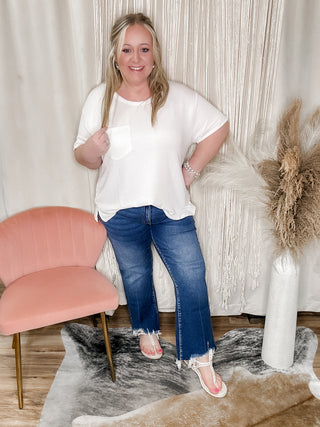 Plus size ribbed tunic top
