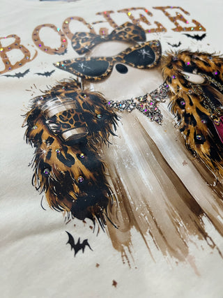Boo-Jee Ghost Blingy Rhinestone Graphic Tee