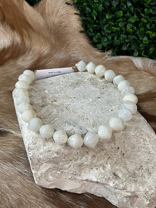 Irregular marble resin beaded statement necklace, multiple colors, photo 7