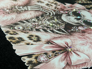 Wicked Skeleton Blingy Rhinestone Graphic Tee