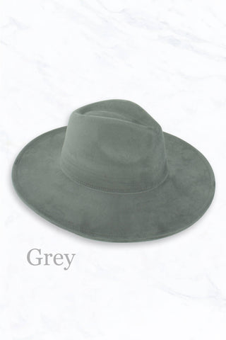 Suede Large Eaves Peach Top Fedora Hat