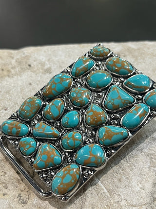 Turquoise Stone Belt Buckle