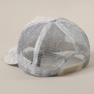 Camouflage Print Mesh Back Trucker Hat