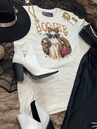 Boo-Jee Ghost Blingy Rhinestone Graphic Tee