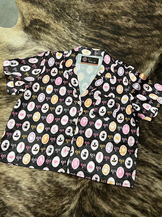 Fab-boo-lous Satin Pajama Short Set