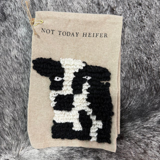Cow Embroidery Towel