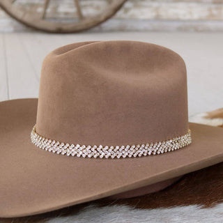 Gold rhinestone bling hat band The Loretta, photo 4