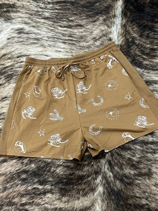Plus Size Western Print Lounge Set