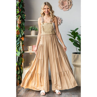 Pink Boho Overalls
