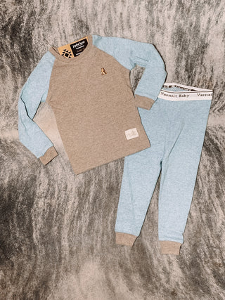 Boys Raglan Long Sleeve Pajama Set - Jayden Layne