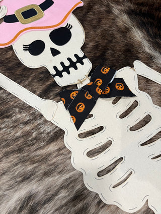 Girl Skeleton Door Hanger