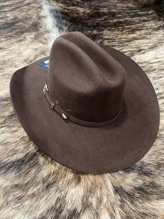 100% Wool Felt Western Cowboy Hat - Style Cattleman
