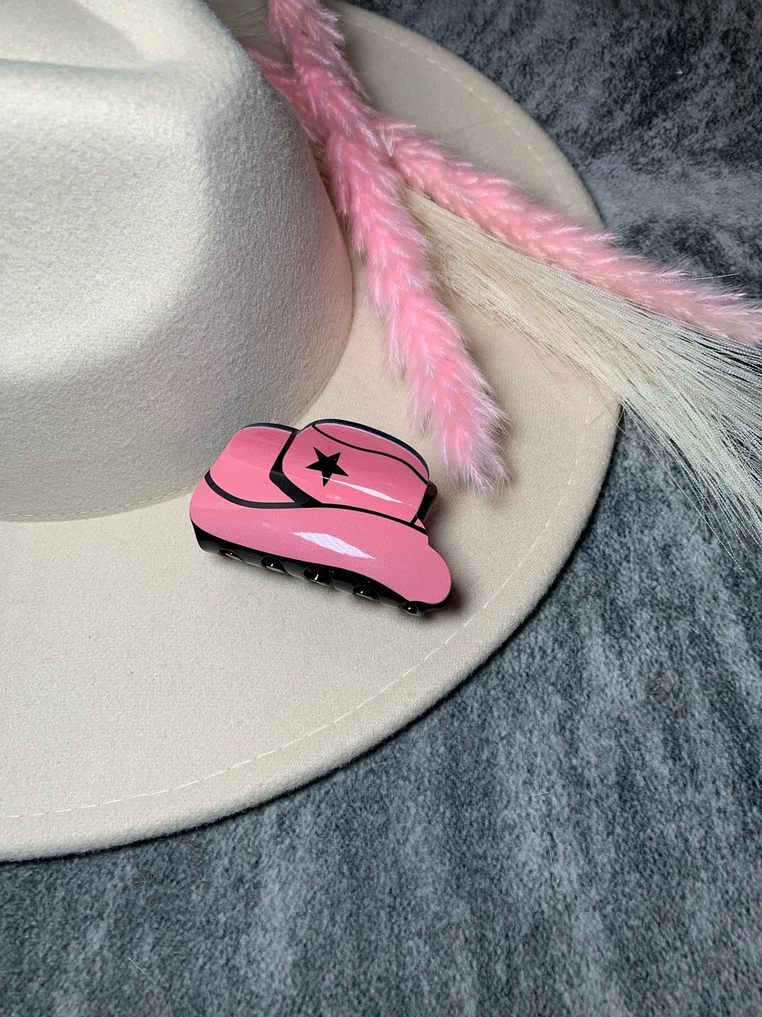 Cowboy Hat Claw Clip