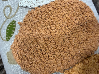 Small Tufted Pumpkin Pillow