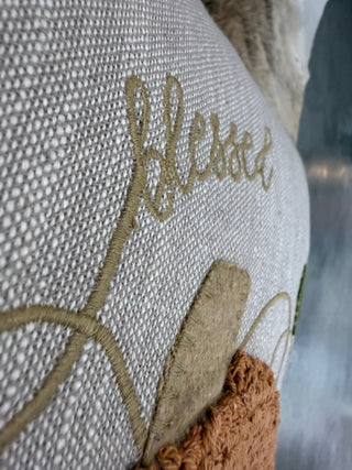 Large Tufted Pumpkin Pillow