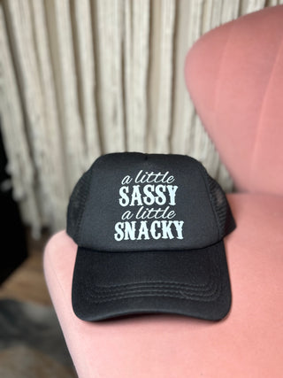 Sassy snacky trucker hat