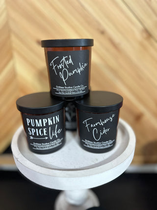 Frosted Pumpkin Soy Candles - 10oz Jar With Lid Driftless Studios