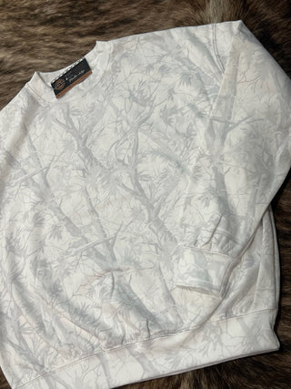 White Camo Crew Neck Sweatshirt