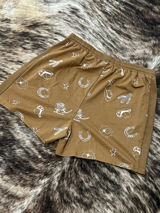 Plus Size Western Print Lounge Set