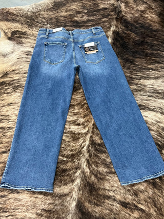 Ava Curvy High Rise Straight Leg Denim Jean