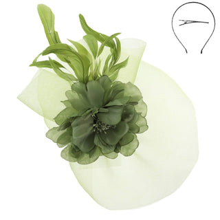 Peonies Styled Fastened Fascinator