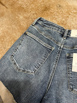 Judy Blue High Rise Studded Denim Shorts