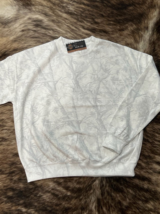 White Camo Crew Neck Sweatshirt