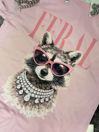 Feral Racoon Boujee Tee