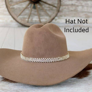 Gold rhinestone bling hat band The Loretta, photo 3
