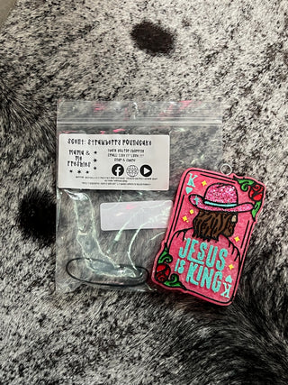 Jesus is King Freshie — Car Air Freshener
